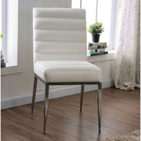 Virena Chrome Legs Dining Side Chair