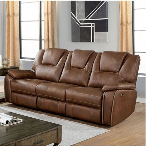 Vivian Leather Power Recliner Sofa