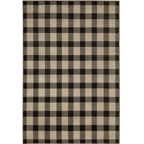 Whailler Gingham Onyx Rug