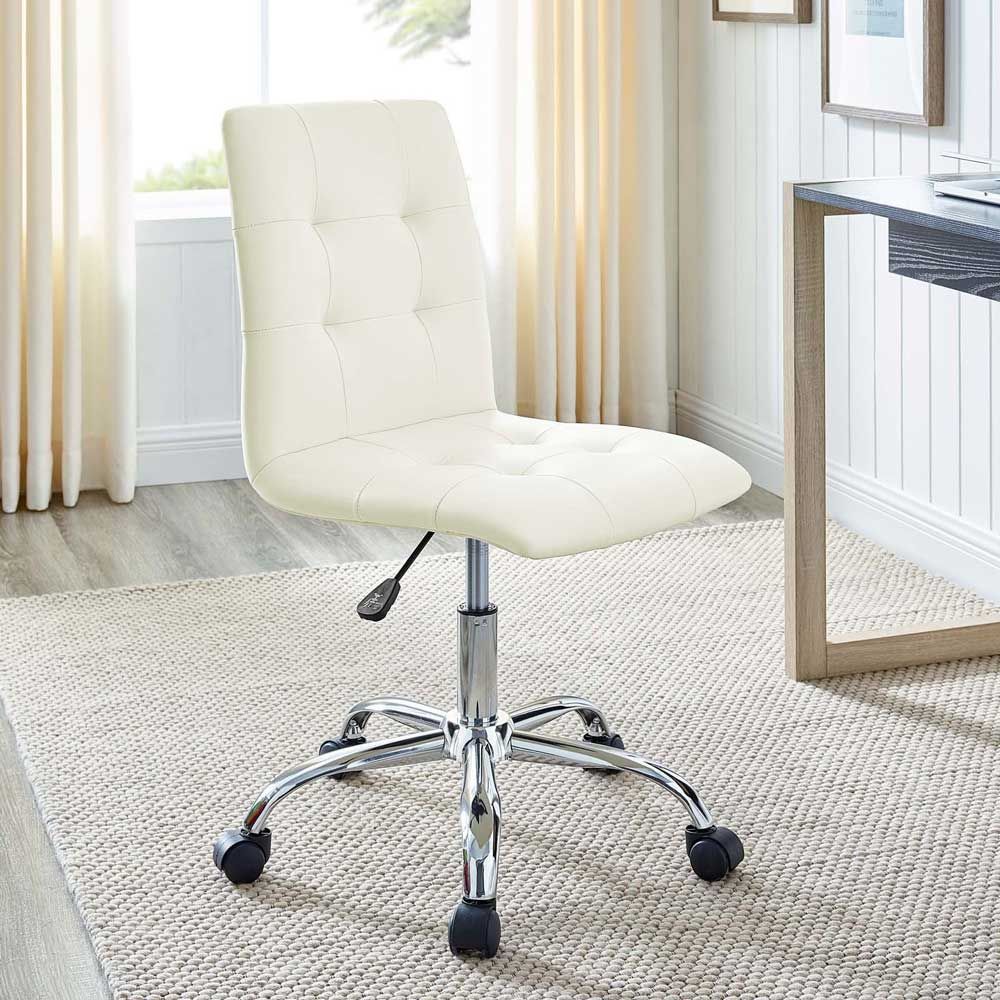 Panorama White Armless Office Chair Office Chairs Los Angeles