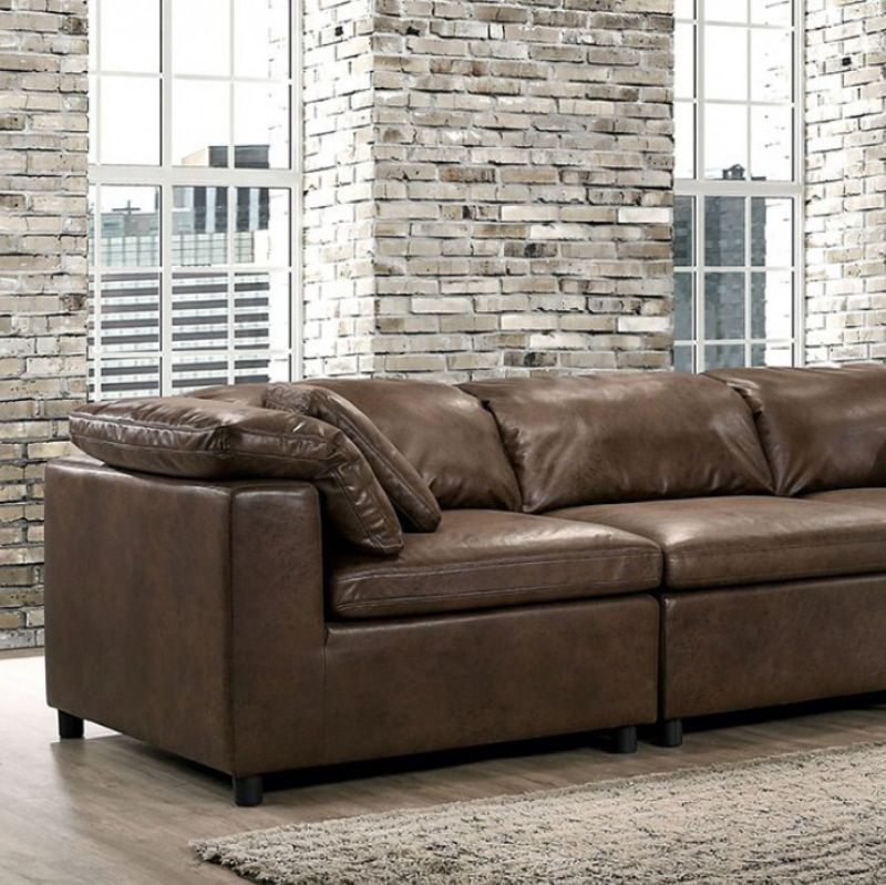 Tim Modular Leather Sofa, Modular Leather Sofas