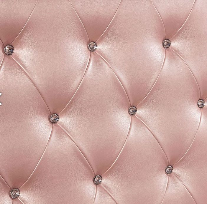 Tina Contemporary Style Rose Gold Youth Bed